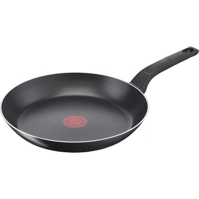 Bratpfanne TEFAL "Easy Cook & Clean mit Antihaftbeschichtung, nicht induktionsgeeignet", schwarz, H:4,5cm Ø:32cm, Pfannen, Thermo-Signal bei idealer Brattemperatur, Made in France