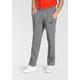 Trainingshose PUMA "ESS LOGO PANTS TR OP SRL" Gr. S, N-Gr, grau (medium gray heather) Herren Hosen Trainingshosen