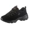 Sneaker SKECHERS "D'LITES PLAY ON", Damen, Gr. 41, schwarz, Nubuklederimitat, Textil, sportlich, Schuhe, Freizeitschuh, Halbschuh, Schnürschuh mit Air Cooled Memory Foam