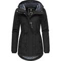 Winterjacke RAGWEAR "Monadis Black Label" Gr. XS (34), grau (anthra) Damen Jacken Lange