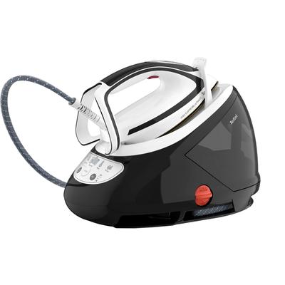 TEFAL Dampfbügelstation "Tefal GV9550 Pro Express Ultimate" Dampfbügelstationen Dampfstoß: 520 gMin., Dauerdampfmenge: 120 gMin., Antikalk-Kollektor schwarz (schwarz/weiß)