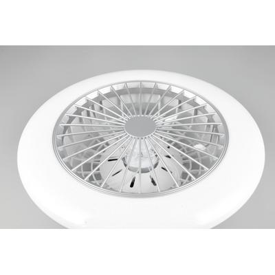 TRIO LEUCHTEN LED Deckenleuchte "Stralsund Deckenventilator", weiß (titanfarbig weiß), Ø 50,0cm H: 16,8cm, Lampen, Decke