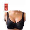 Bügel-BH PETITE FLEUR, Damen, Gr. 85, Cup D, schwarz (schwarz, weiß), Microtouch, Obermaterial: 90% Polyamid, 10% Elasthan, klassisch, BHs Bügel-BH BH BH-Set, aus Microtouch-Material