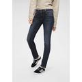 Slim-fit-Jeans PEPE JEANS "NEW BROOKE" Gr. 30, Länge 32, blau (h06 stretch ultra dark) Damen Jeans Röhrenjeans
