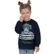 Sweatshirt TRIGEMA "TRIGEMA mit großem Affen-Druckmotiv" Gr. 140, blau (navy) Kinder Sweatshirts Sweatshirt