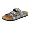 Pantolette LICO "Pantolette Bioline Lady Power", Gr. 39, grau, Synthetik, Schuhe, Topseller