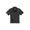 Langarmhemd BRANDIT "Herren Short Sleeves US Shirt" Gr. XL, US-Größen, schwarz Herren Hemden Oberhemden