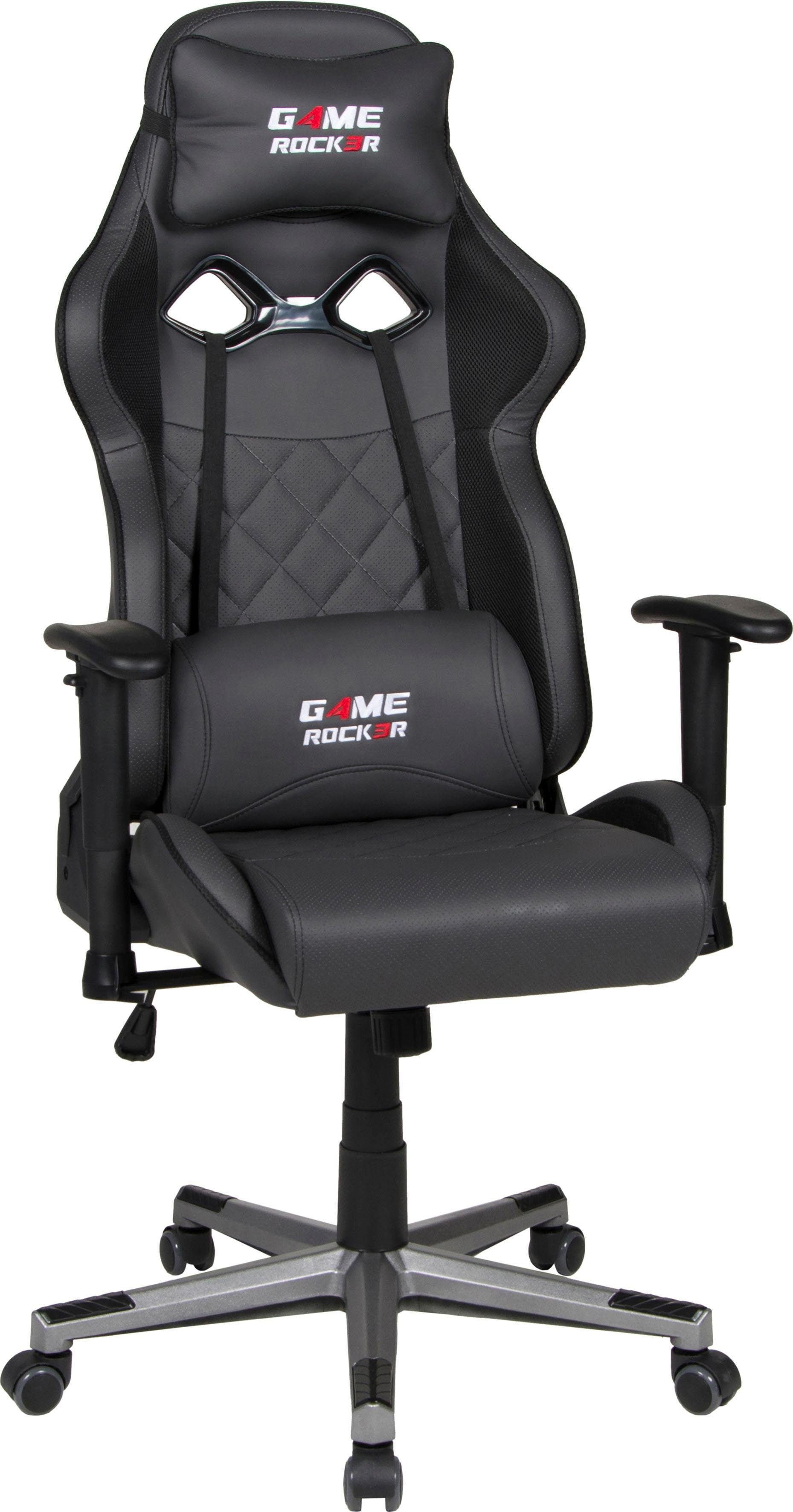 Gaming-Stuhl DUO COLLECTION "Game-Rocker G-20", schwarz (anthrazit, schwarz, anthrazit, schwarz), B:66cm H:128cm T:66cm, Stühle, Gaming-Stuhl