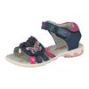 Sandale LICO "Sandale Lindsey V - marine/pink/rosa", Gr. 28, blau, Synthetik, Schuhe