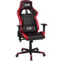 Gaming-Stuhl DUO COLLECTION "Game-Rocker G-10" Stühle Gr. B/H/T: 66 cm x 125 cm x 66 cm, Kunstleder-Netzstoff, Gaming-Chair + Kunststoff-Polypropylen, schwarz (schwarz, rot, schwarz) Gamingstühle