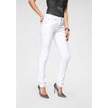 Slim-fit-Jeans ARIZONA "Curve-Collection" Gr. 44, N-Gr, weiß (white) Damen Jeans Röhrenjeans