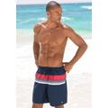 Badeshorts KANGAROOS Gr. S (48), N-Gr, blau (marine, rot) Herren Badehosen Badeshorts