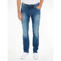 Slim-fit-Jeans TOMMY JEANS "SLIM SCANTON" Gr. 38, Länge 34, blau (wilson mid blue stretch) Herren Jeans Slim Fit