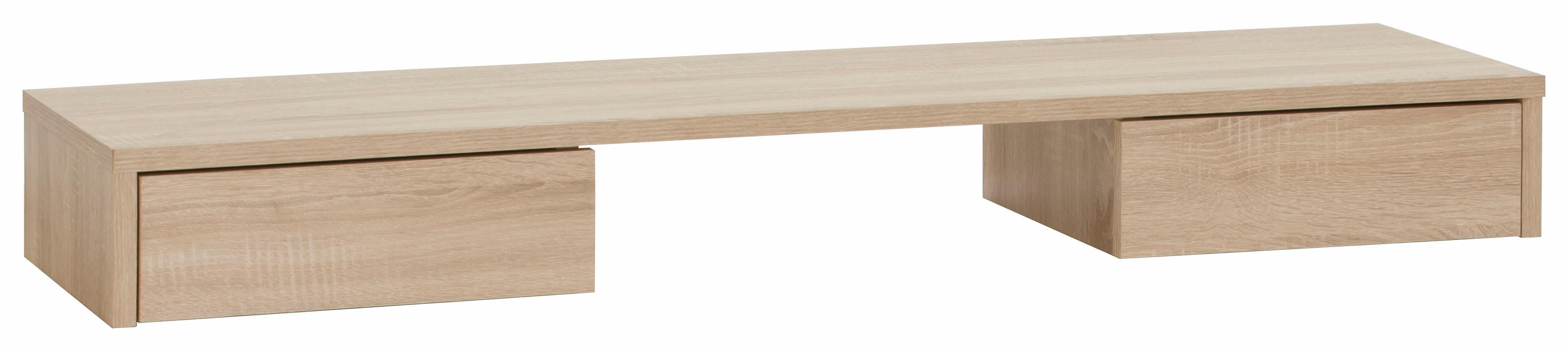 Tischaufsatz MÄUSBACHER "Mio", braun (eichefarben), B:120cm H:14cm T:31cm, Holzwerkstoff, Möbelaufsätze, Schreibtisch-Zubehör Image