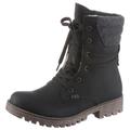 Winterboots RIEKER Gr. 39, grau (schwarz, anthrazit) Damen Schuhe Reißverschlussstiefeletten