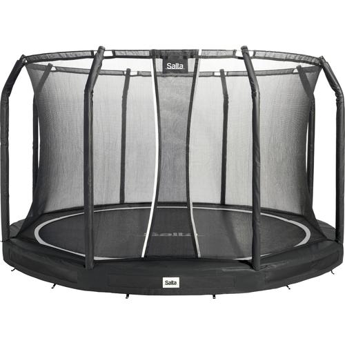 „Bodentrampolin SALTA „“Premium Ground““ Trampoline Gr. Ø 251 cm, schwarz (schwarz, schwarz) Kinder Ab 3-5 Jahren“