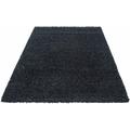 Hochflor-Teppich AYYILDIZ TEPPICHE "Dream Shaggy" Teppiche Gr. B/L: 200 cm x 290 cm, 50 mm, 1 St., grau (anthrazit) Esszimmerteppiche