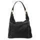 Shopper CLUTY Gr. B/H/T: 32 cm x 30 cm x 8 cm onesize, schwarz Damen Taschen Handtaschen echt Leder, Made in Italy