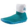 Barfußschuh LEGUANO "LEGUANITO", Kinder, Gr. 24/25, blau (türkis), Textil, sportlich, Schuhe Schlupfboots Barfußschuh, Schlupschuh, Freizeitschuh, Hausschuh fördert optimal den Laufprozess