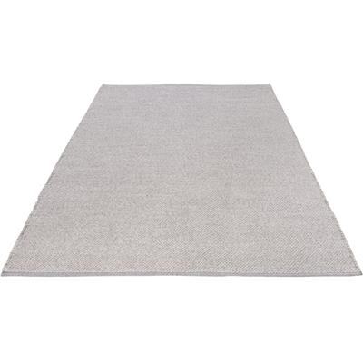 Teppich LUXOR LIVING "Liv" Gr. 4, grau (hellgrau), B:160cm H:12mm L:230cm, Baumwolle, Teppiche, Handweb, reine Baumwolle, handgewebt, Uni-Farben, leicht meliert Image