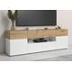 Lowboard INOSIGN "Rimini" Sideboards Gr. B/H/T: 179,8 cm x 59,2 cm x 40 cm, 4, braun (alpinweiß, artisan eiche) Lowboards