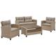 Gartenlounge-Set KONIFERA "Lorca" Sitzmöbel-Sets beige (beige, beige) Gartenmöbel-Set Outdoor Möbel Bestseller