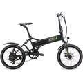 E-Bike LLOBE "City III schwarz" E-Bikes Gr. 37 cm, 20 Zoll (50,80 cm), schwarz E-Bikes