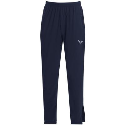 Jerseyhose TRIGEMA "TRIGEMA Freizeithose mit Bein-Reißverschluss", Damen, Gr. XL, US-Größen, blau (navy), 74% Nylon, 26% Elastan, Basic, Hosen Image