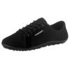 Barfußschuh LEGUANO "AKTIV", Damen, Gr. 43, schwarz, Textil, sportlich, Schuhe Schnürschuh Sommerschuh Barfußschuh, Freizeitschuh, Halbschuh, Schnürschuh mit ergonomischer Formgebung