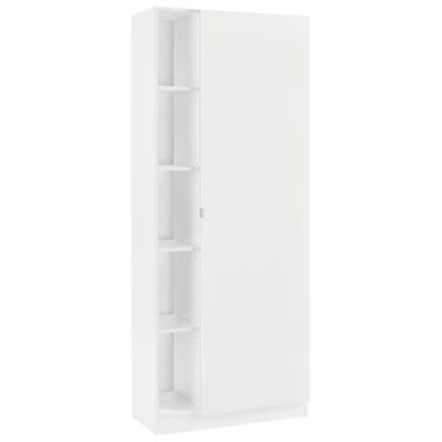 Garderobenschrank BORCHARDT MÖBEL "Dolly", weiß (weiß matt), B:76cm H:185cm T:35cm, Holzwerkstoff, Schränke, Höhe 185 cm Image