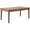 Esstisch HAMMEL FURNITURE "Basic Sami, schnell innenliegende Einlegeplatten ausziehbar", braun (walnuss), B:180cm H:76cm T:100cm, Tischplatte: Furnier gebeizt und lackiert, Gestell: Massivholz, Tische, 180(280)x100 cm, Furnier / Massivholz, stabiler...