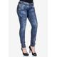 Slim-fit-Jeans CIPO & BAXX Gr. 32, Länge 34, blau (dunkelblau) Damen Jeans Röhrenjeans