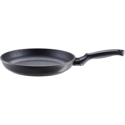 Bratpfanne RÖSLE "CADINI", schwarz, B:25,5cm H:8cm L:44cm Ø:24cm, Pfannen, Antihaftversiegelung, recyceltes Aluminium, spülmaschinengeeignet