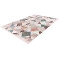 Teppich CALO-DELUXE "Miran 125" Teppiche Gr. B/L: 160 cm x 230 cm, 12 mm, 1 St., rosa (lachs, grau) Esszimmerteppiche