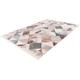 Teppich CALO-DELUXE "Miran 125" Teppiche Gr. B/L: 160 cm x 230 cm, 12 mm, 1 St., rosa (lachs, grau) Esszimmerteppiche Vintage Design, mit Fransen, Wohnzimmer