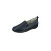 Slipper NATURAL FEET "Clara", Damen, Gr. 39, blau (dunkelblau), Leder, elegant, Schuhe, mit weitem Fußbett