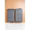 Schuhkipper HAMMEL FURNITURE "Mistral Schuhschrank, Schuhkommode, Schuhaufbewahrung", grau (graphit), B:70cm H:128cm T:32,5cm, Spanplatte, Sideboards, mit drei Schubladen für Schuhe, B: 70 cm, anpassungsbar Designmöbel