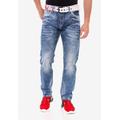 Bequeme Jeans CIPO & BAXX Gr. 38, Länge 34, blau Herren Jeans 5-Pocket-Jeans