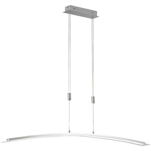 "LED Pendelleuchte FISCHER & HONSEL ""Metis"" Lampen Gr. 1 flammig, grau (nickelfarben) LED Designer Deckenlampen Designerlampen Pendelleuchten Hängeleuchten und Lampen"