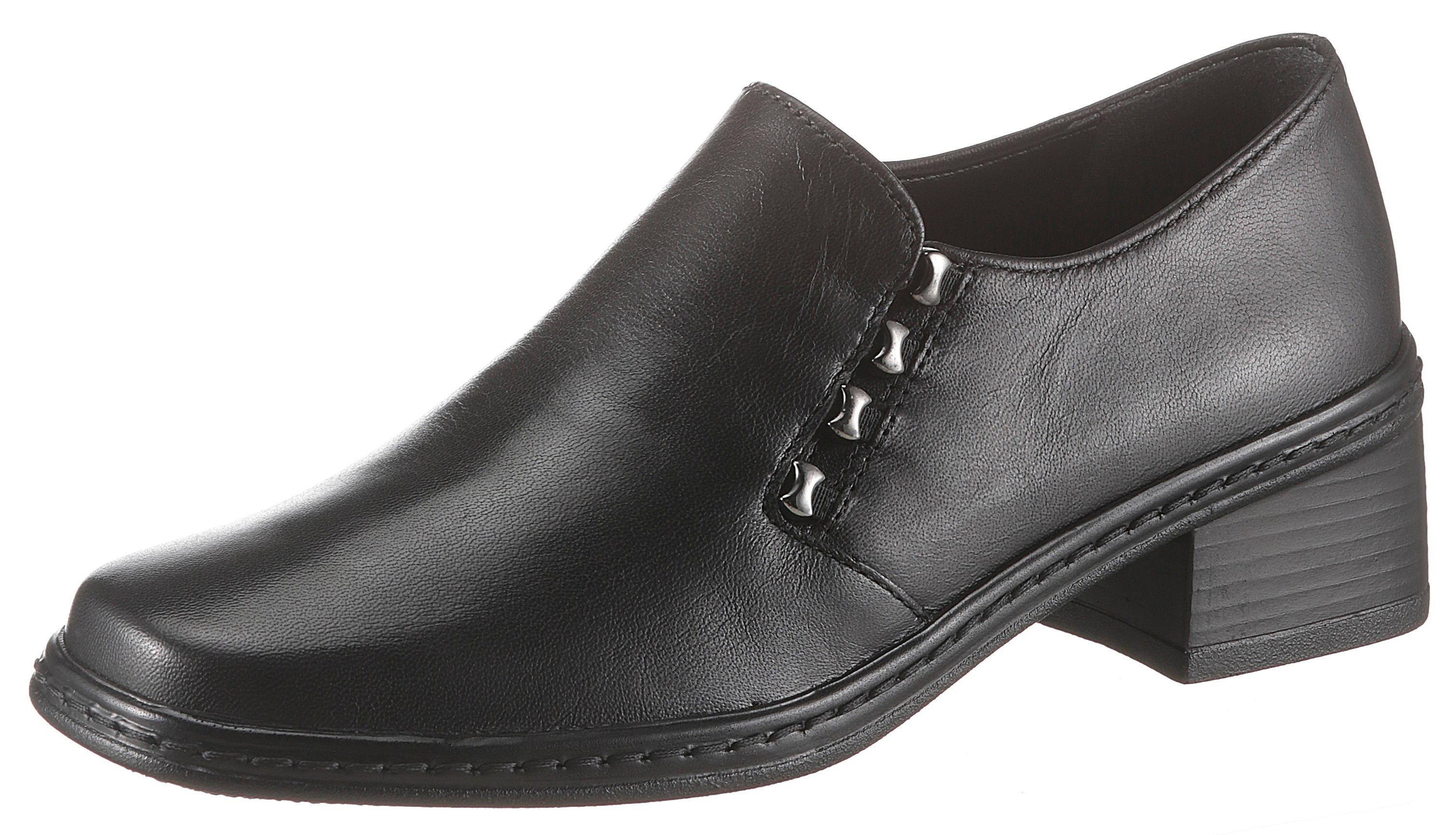 Slipper GABOR, Damen, Gr. 40, schwarz, Glattleder, Schuhe Slipper, Trotteur, Pumps mit dezenter Applikation