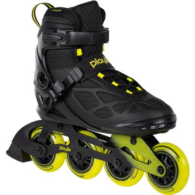 Inlineskates PLAYLIFE "Playlife Lancer" Gr. 46, gelb (gelb, schwarz), Inlineskates_Rollschuhe_Schlittschuhe, 46, Kunstfaser