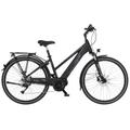 E-Bike FISCHER FAHRRAD "VIATOR 4.1i Damen 504" E-Bikes Gr. 44 cm, 28 Zoll (71,12 cm), schwarz (schwarz matt) E-Bikes