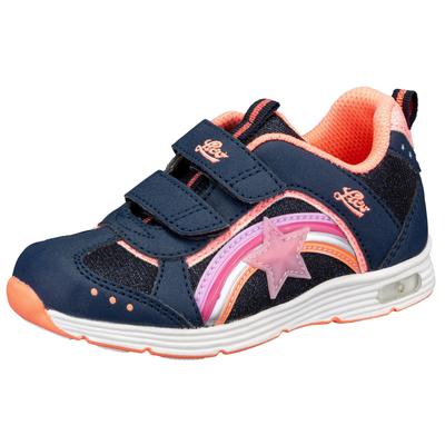 Klettschuh LICO "Freizeitschuh Rainbow V Blinky", Kinder, Gr. 31, blau, Synthetik, Schuhe