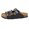 Pantolette LICO "Pantolette Bioline Lady Soft", Gr. 37, schwarz, Synthetik, Schuhe