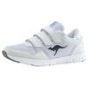 Sneaker KANGAROOS "K-BlueRun 701 B", Gr. 39, weiß, Textil, sportlich, Schuhe, mit Klettverschluss