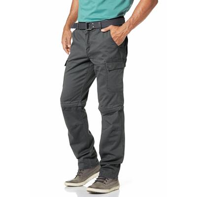 Cargohose MAN'S WORLD, Herren, Gr. 50, N-Gr, grau, Obermaterial: 100% Baumwolle, unifarben, casual, bequem lang, Hosen, mit Zip-Off Funktion, Topseller