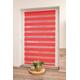 Doppelrollo K-HOME "Maringa Klemmfix" Rollos Gr. 150 cm, 75 cm, rot Doppelrollos Rollo