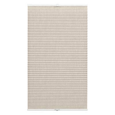 Plissee WOHNIDEE-KOLLEKTION "mit 2 Bedienschienen" Gr. 8, beige, B:90cm H:130cm, Obermaterial: 100% Polyester, Plissees,