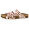 Pantolette LICO "Pantolette Bioline Latino", Gr. 39, rosa, Synthetik, Schuhe Damenschuh Pantolette Schlappen Sommerschuh