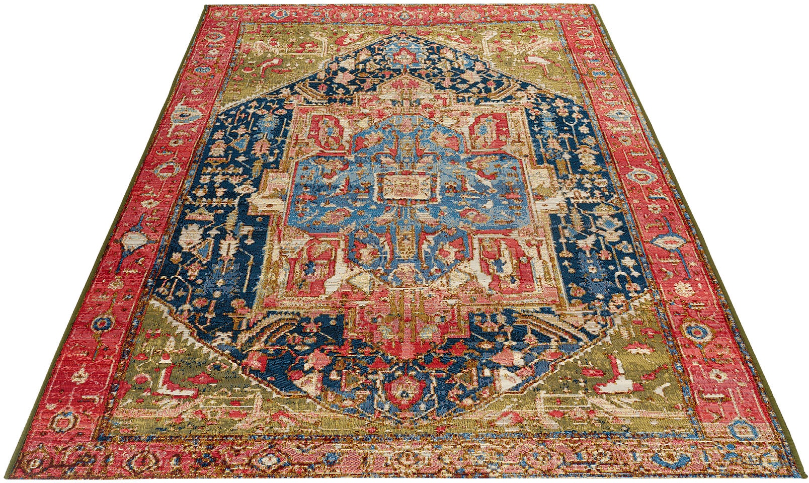Teppich OBSESSION "My Gobelina 645", bunt (multi), B:80cm H:6mm L:150cm, Polyester, Polypropylen (PP), Teppiche, Kurzflor, Orient-Optik, Jacquard-Webtechnik, In- und Outdoor geeignet Image